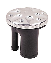 Sealed Ratcheting Cap Fills with Pressure Relief for 1-1/2" Hose - Straight Neck